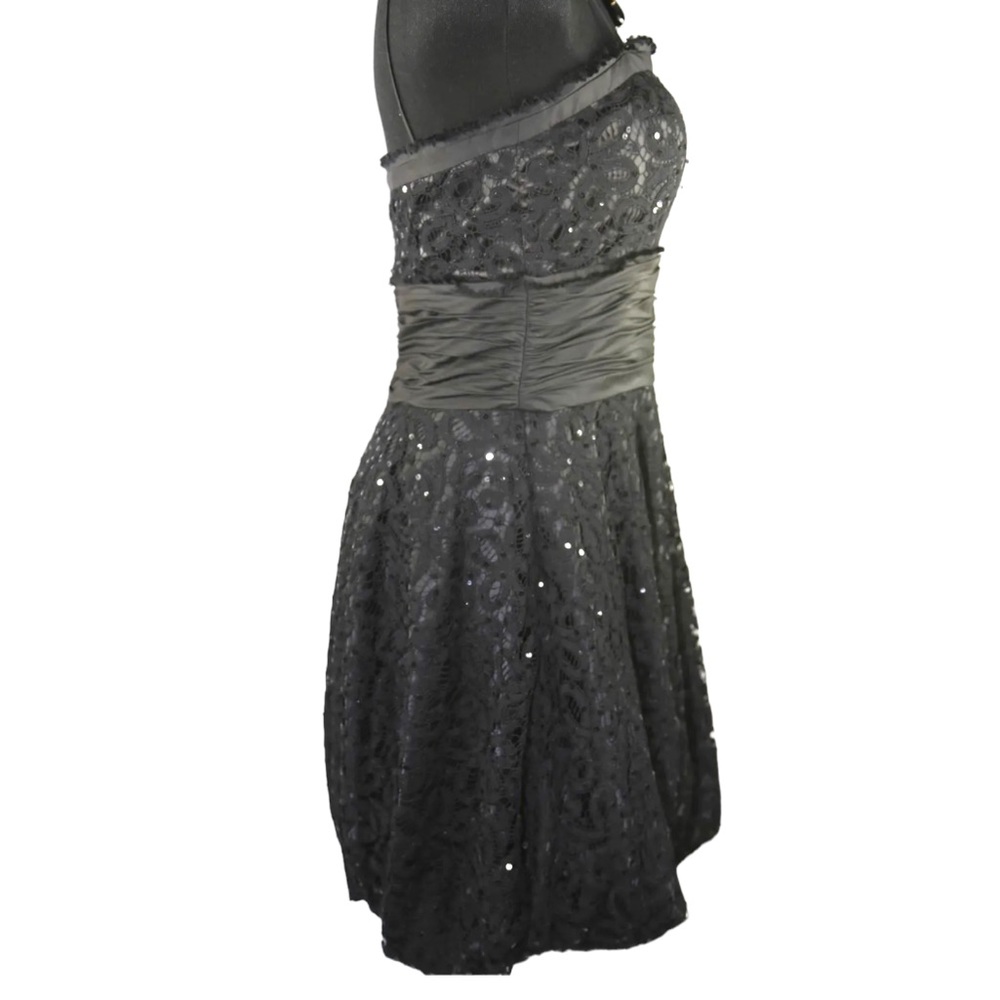 Marc Bouwer Black Beaded Bubble Cocktail Dress 6 - Picture 12 of 12